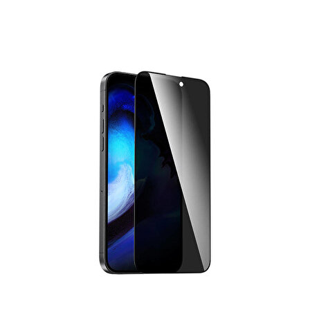 iPhone 15 Pro Max Uyumlu Recci RSP-A08SP 3D Privacy Shield Temperli Cam Ekran Koruyucu