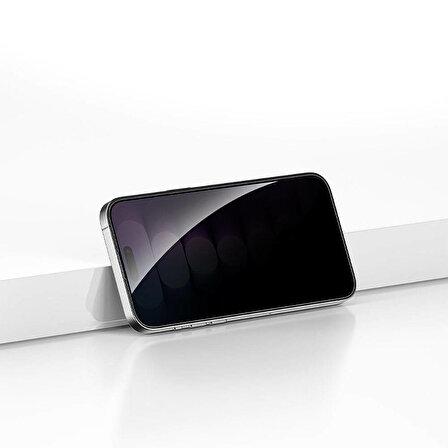 iPhone 15 Pro Uyumlu Recci RSP-A17AP Privacy Temperli Cam Ekran Koruyucu