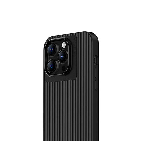 iPhone 15 Pro Uyumlu Kılıf Recci Aurora Serisi Magsafe Şarj Özellikli Kapak Siyah