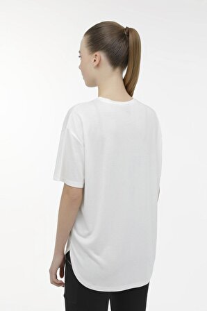 WL AMBER 11CK900 3FX Ekru Kadın Kısa Kol T-Shirt