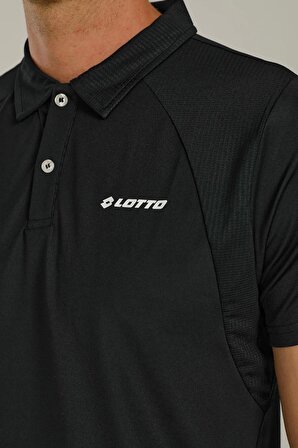 Lotto Polo Yaka Siyah Erkek T-Shirt 2SDARIOSOLID3FX