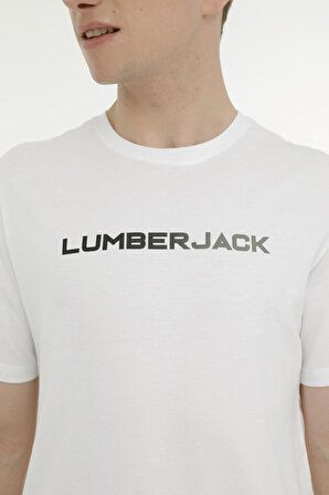 ML DIMA LOGO 11CT1031 3FX Beyaz Erkek Kısa Kol T-Shirt