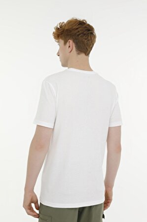 ML GARRON 11URBNG100 3FX Beyaz Erkek Kısa Kol T-Shirt