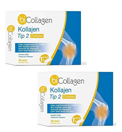 Collagen Tip 2 Kolajen Multi Complex 30 Tablet ( 2 Kutu İndirimli )