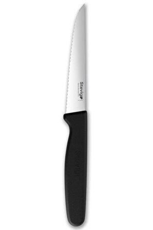 Stevig Sebze ve Soyma Bıçağı Lazerli 10 cm Siyah ST-401.002