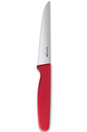 Stevig Sebze ve Soyma Bıçağı Lazerli 10 cm Kırmızı ST-402.002