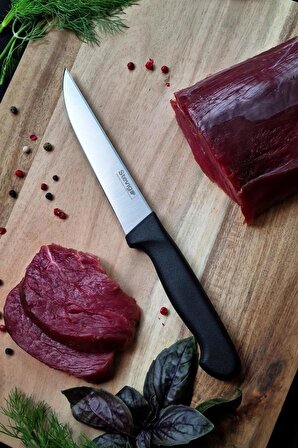 Stevig Solid Sebze ve Mutfak Bıçağı Siyah 12,5 cm ST-400.003