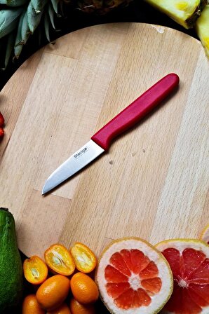 Stevig Solid Meyve Bıçağı Kırmızı 7,5 cm ST-400.005