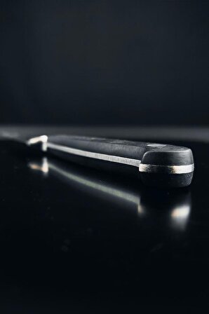 Stevig Elegant Dövme Çelik Sebze ve Mutfak Bıçağı Siyah 9 cm ST-400.025