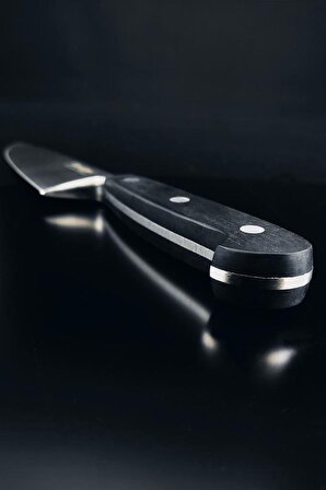 Stevig Elegant Dövme Çelik Şef Bıçağı Siyah 17,5 cm ST-400.031