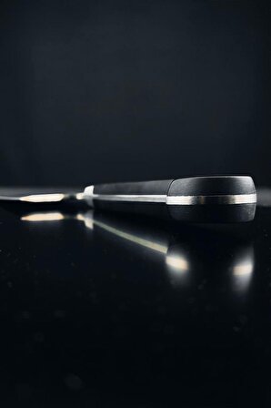 Stevig Elegant Dövme Çelik Satır Et Bıçağı Siyah 15 cm ST-400.033