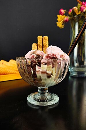 Digithome Ice Cream Noor 6’lı Dondurmalık ve Tatlı Sunum Kase Seti 10 Cm C1-1-276
