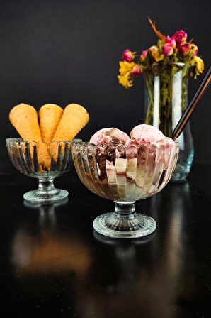 Digithome Ice Cream Noor 6’lı Dondurmalık ve Tatlı Sunum Kase Seti 10 Cm C1-1-276