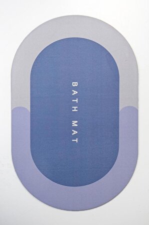 Digithome Banyo Paspası Su Emici Kaymaz Tabanlı Abdest Paspası Oval – Desen-8 BZD IVO-PS10 C320.037