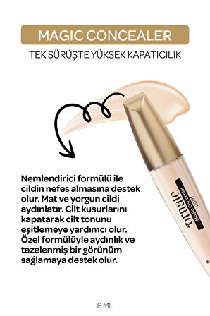 ORNATE Magic Concealer Kapatıcı Krem (01) Light