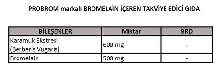 PF ProBrom Bromelain İçeren Gıda Takviyesi 30 Tablet