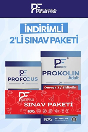 Sınav Paketi B12 Omega 3 Balık Yağı Avantajlı Paket Profocus ve Prokolin