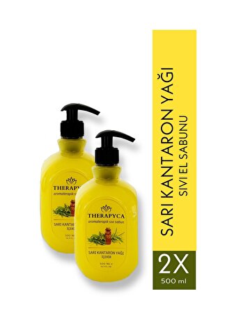 Therapyca Aromaterapik Sıvı Sabun 500 ml - Doğal Sarı Kantaron Yağı İçerir x2