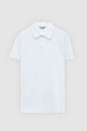 Twn Slim Fit Beyaz Düz Örgü T-Shirt