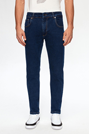 Twn Super Slim Fit Lacivert Denim Denim Pantolon