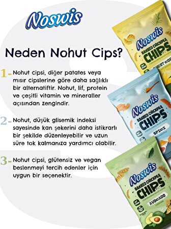 Nohut Cips Glutensiz ve Vegan Karışık Paket (55gx15 Paket)