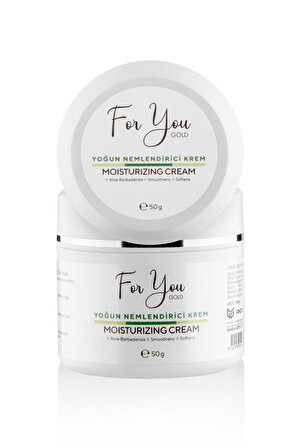 Yoğun Nemlendirici Su Bazlı Bakım Kremi (Aloe Vera & Hyaluronic Acid Moisturizing Cream 50ml)