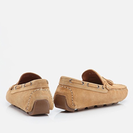 Hakiki Deri Camel Erkek Loafer