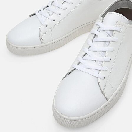 Hakiki Deri Yaya Beyaz Erkek Günlük Ayakkabı