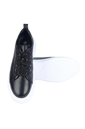 Cengiz İnler Sneakers Desenlı Bağcıklı Eva Taban Erkek Ayakkabı