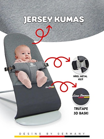 Kinder Baby  Lima Üç Kademeli Ana Kucağı Taşıma Çantalı 3D Jersey