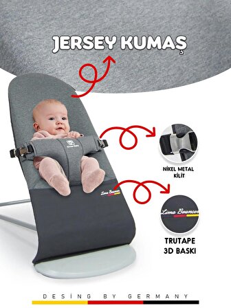 Kinder Baby Lima Üç Kademeli Ana Kucağı Taşıma Çantalı 3D Jersey