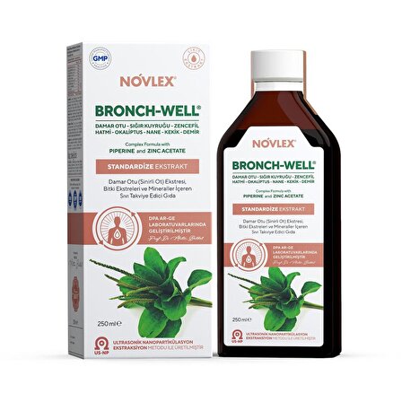Novlex® Bronch-Well Damar Otu Ekstresi ve Bitki Ekstreleri 250ml