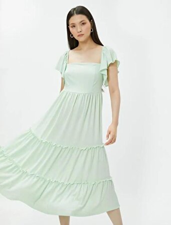 Kadın Giyim Elbise 3SAK80011UK Yeşil