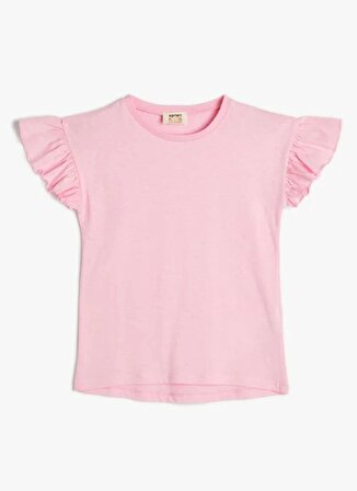 Koton Pembe Kız Çocuk T-Shirt 4SKG10109AK