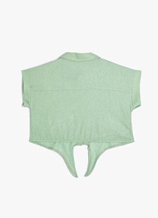 Koton Yeşil Kadın Gömlek 4SKG60017AW