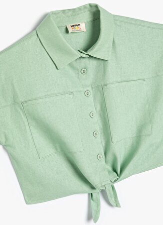 Koton Yeşil Kadın Gömlek 4SKG60017AW