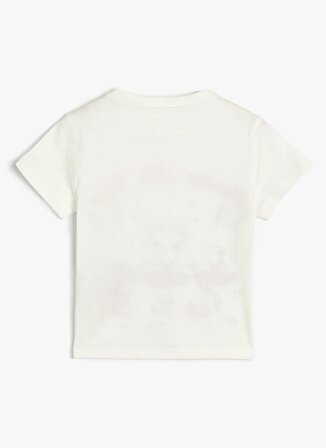 Koton Ekru Kız Çocuk T-Shirt 4SKG10123AK