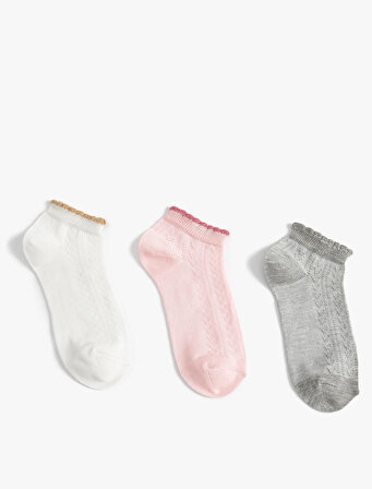 3'lü Basic Patik Çorap