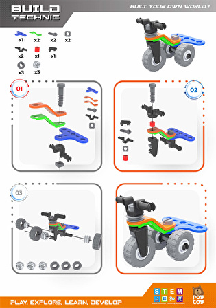 RoyToy Sök Tak Araçlar - Motor (18 Parça) 4100101