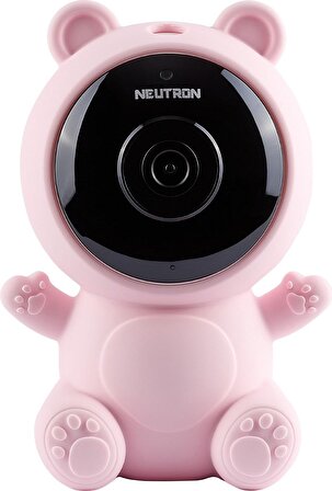 Neutron Ninni Söyleyen Gece Görüşlü IP Bebek İzleme Kamerası Pembe