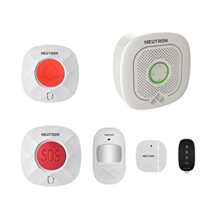 Neutron Wi-Fi Smart Alarm ve Güvenlik Sistemi - Kablosuz Alarm Seti - App Ile Kontrol