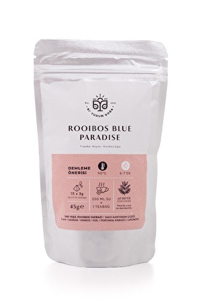 Rooibos Blue Paradise Tropikal Meyveli Rooibos Çayı 15li Poşet Çay