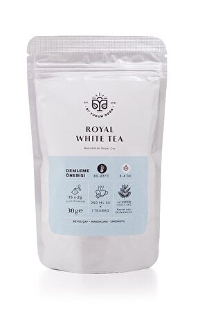 Royal White Tea Mandalinalı Beyaz Çay 15li Poşet Çay