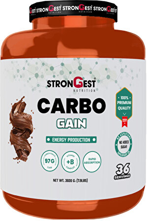 Carbo Gain 3600 Gr Kilo Almaya Yardımcı Yüksek Karbonhidrat Değerli Çikolata Aromalı