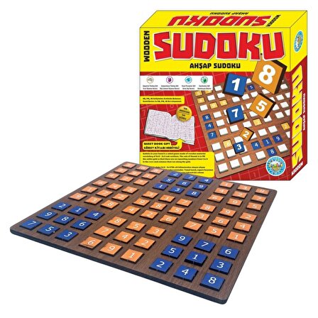 BUFFER® 9 Bölümlü Ahşap Sudoku Eğitici Oyun Seti