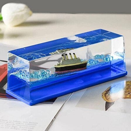 BUFFER®  Batmayan Gemi Hediyelik Dekoratif Ev ve Ofis Hediyesi Özel Aşk Gemisi