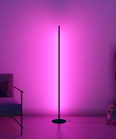 RGB Lambader Mobil Uygulama Kontrollü / Sese Duyarlı - 120 cm