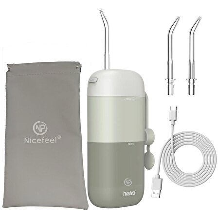 NPO Nicefeel FC5170 Mini Taşınabilir,Şarjlı,Masajlı, Diş Teli/Protez Bakım ve Profesyonel Ağız Duşu