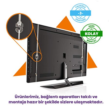Bestoclass Onvo OV75500 Tv Ekran Koruyucu Düz (Flat) Ekran