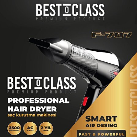 Bestoclass Premium Product F-707 Professionel Saç Kurutma Fön Makinesi